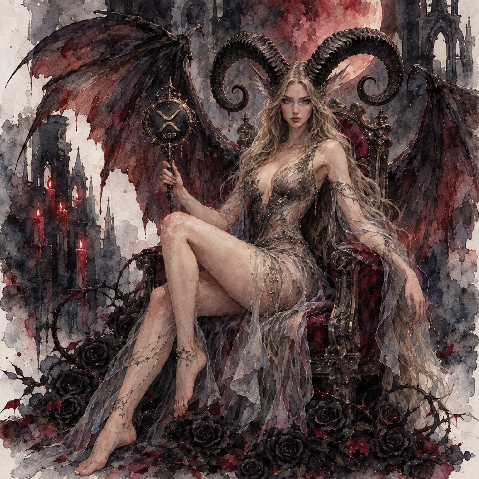 QUEEN OF THE BLACK ROSES by Minblue